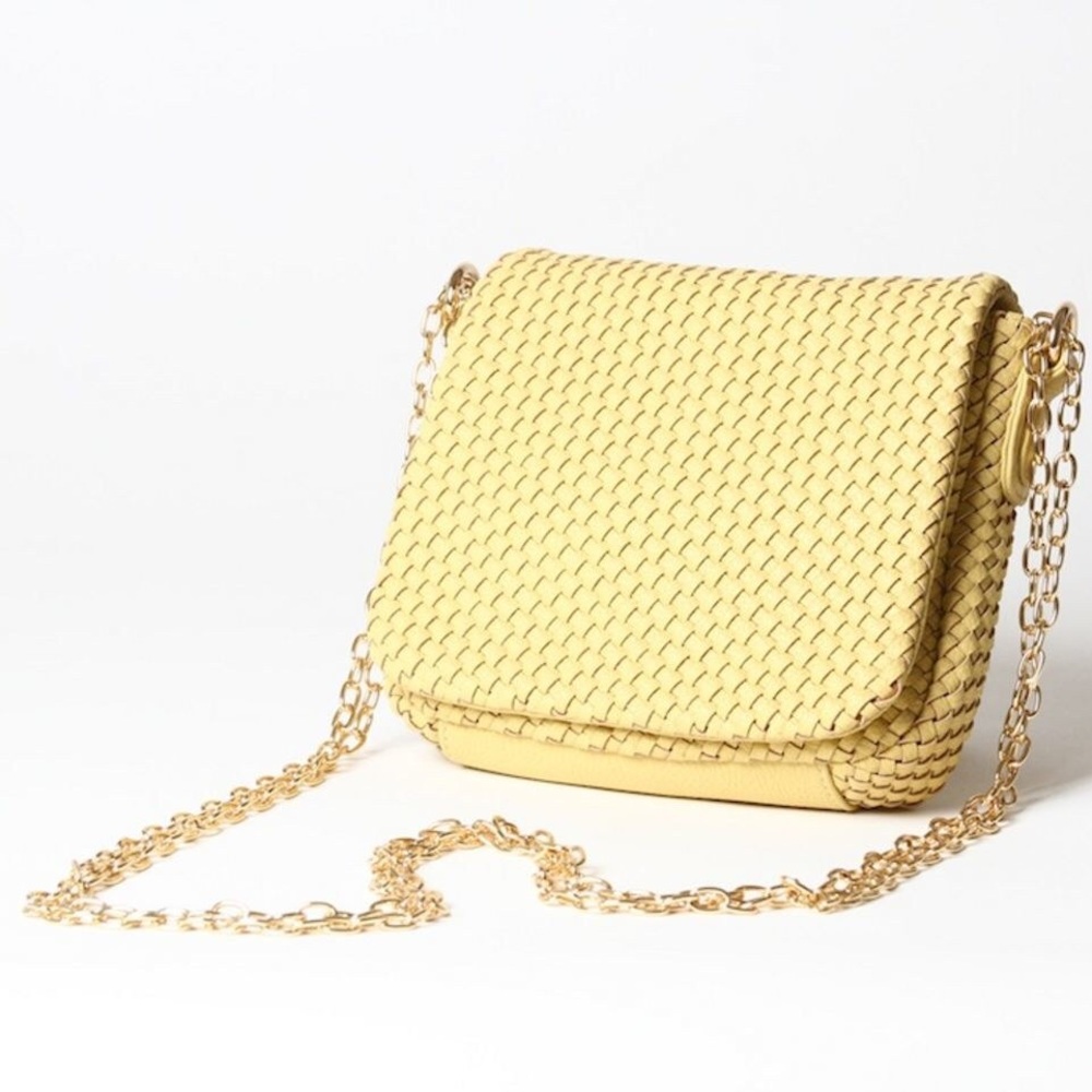 Cornelia Guest Women's Yellow Crossbody Peri Weave